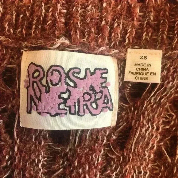 Anthropologie | Rosie Neira Longer Open Weave Sweater Cardigan, Rust Color - Picture 5 of 7